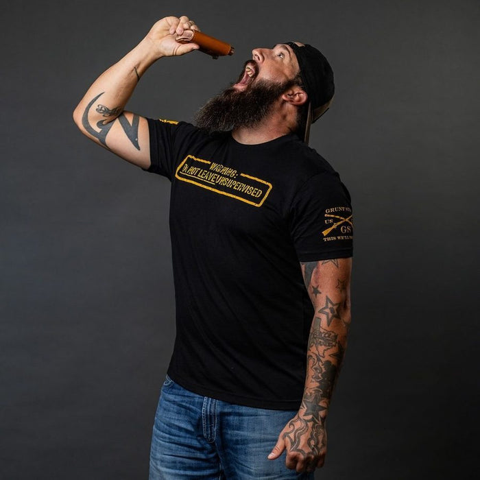 Grunt Style Needs Supervision T-Shirt - Black T-Shirt
