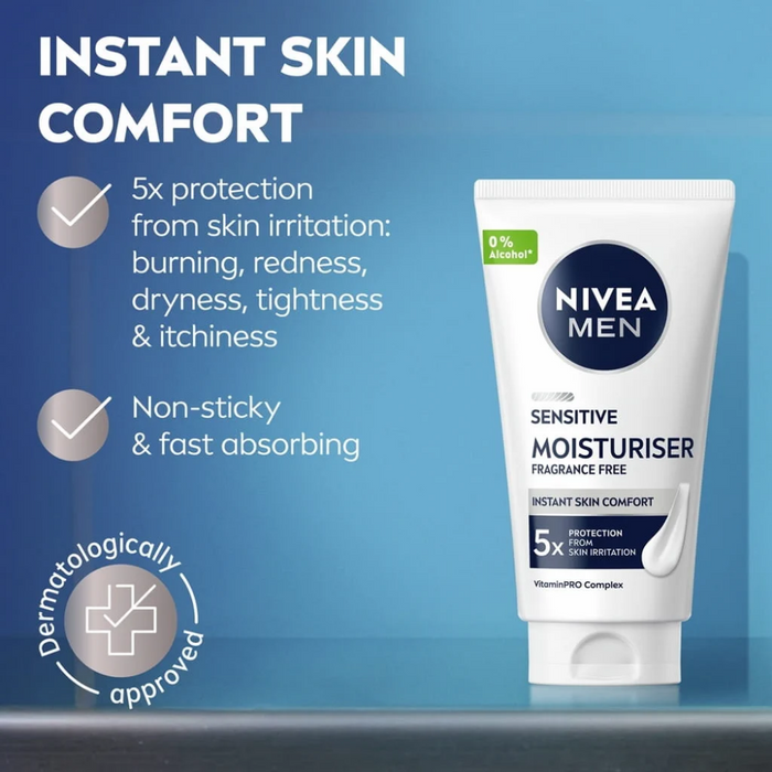 Nivea Men Sensitive Face Moisturiser 75ml