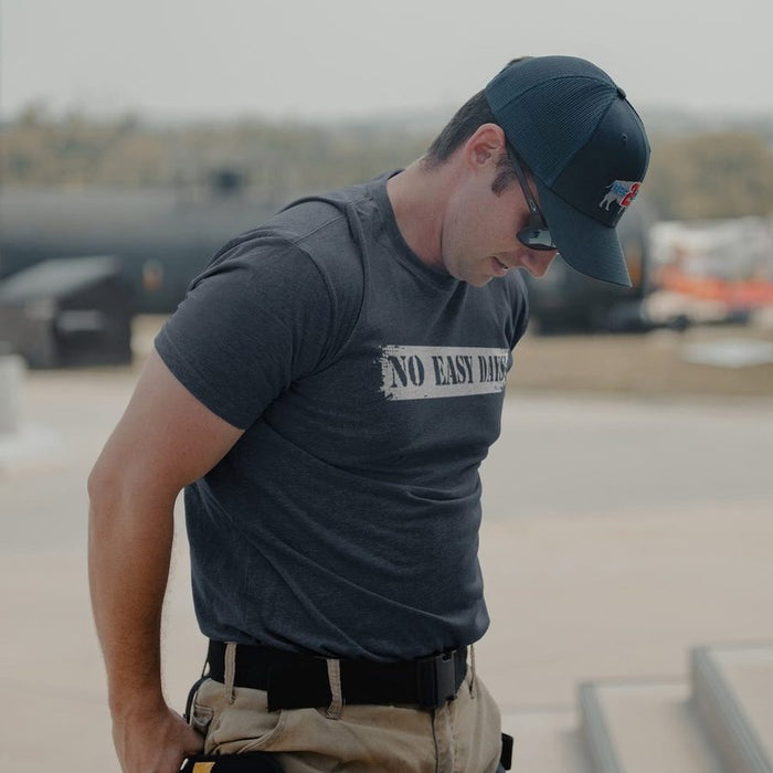 No Easy Days EMS T-Shirt - Midnight Navy