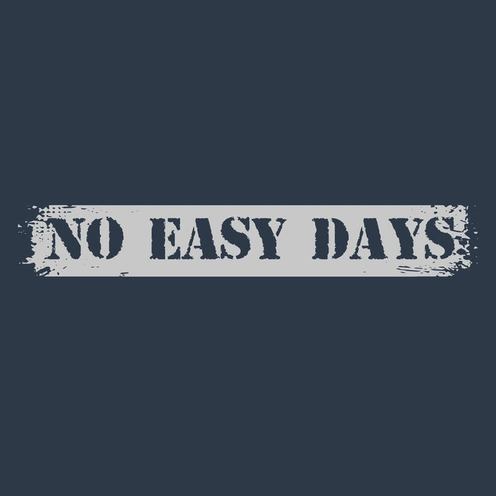 Grunt Style No Easy Days EMS T-Shirt - Midnight Navy artwork
