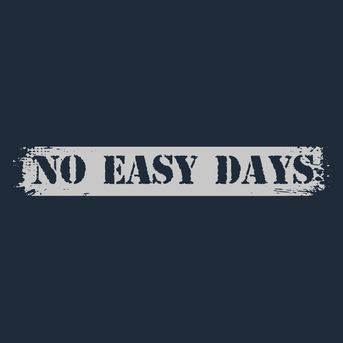 No Easy Days Fire T-Shirt - Midnight Navy