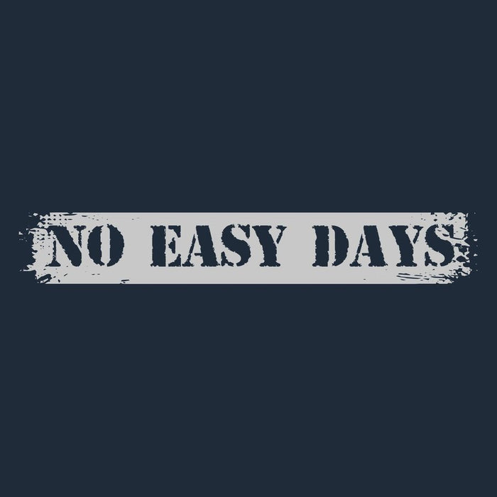 Grunt Style No Easy Days Police T-Shirt - Midnight Navy artwork