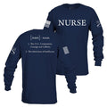 Grunt Style Nurse Defined Long Sleeve - Navy ls tees