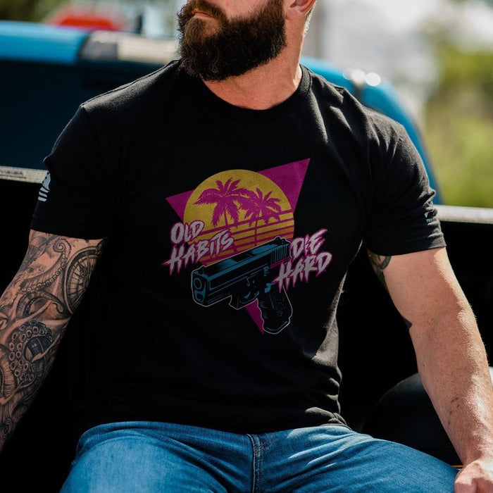 Old Habits Die Hard T-Shirt - Black