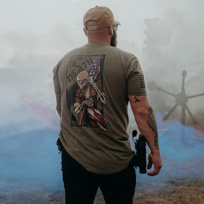 Grunt Style Patriot Til' Death T-Shirt - Military Green T-Shirt