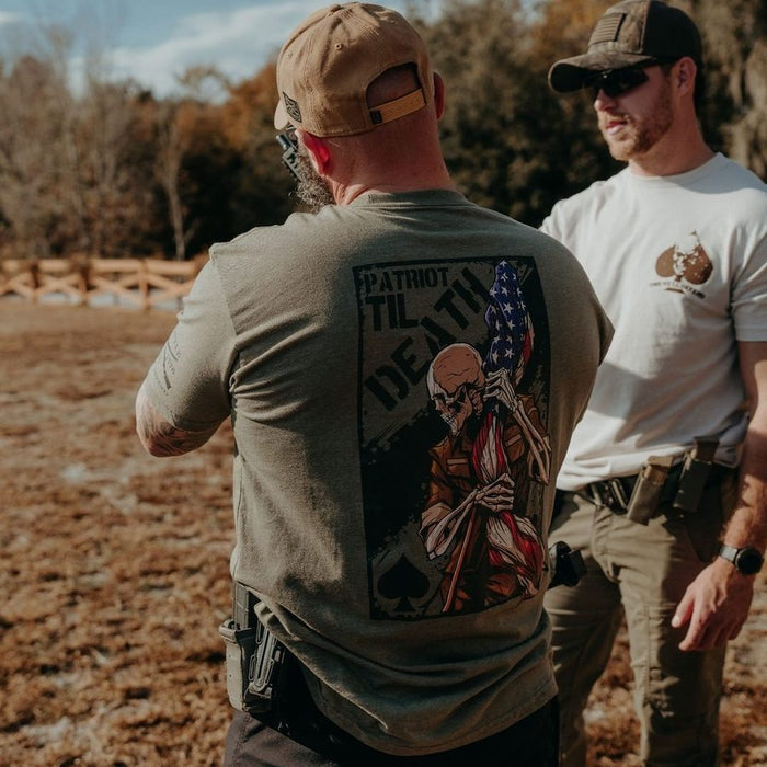 Grunt Style Patriot Til' Death T-Shirt - Military Green T-Shirt