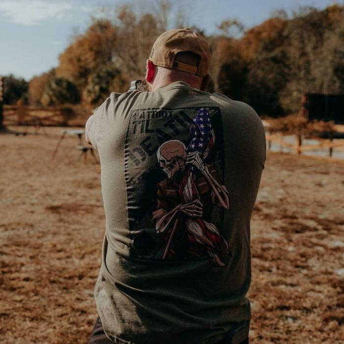 Grunt Style Patriot Til' Death T-Shirt - Military Green T-Shirt