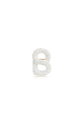 Petite Signature Brooch - White