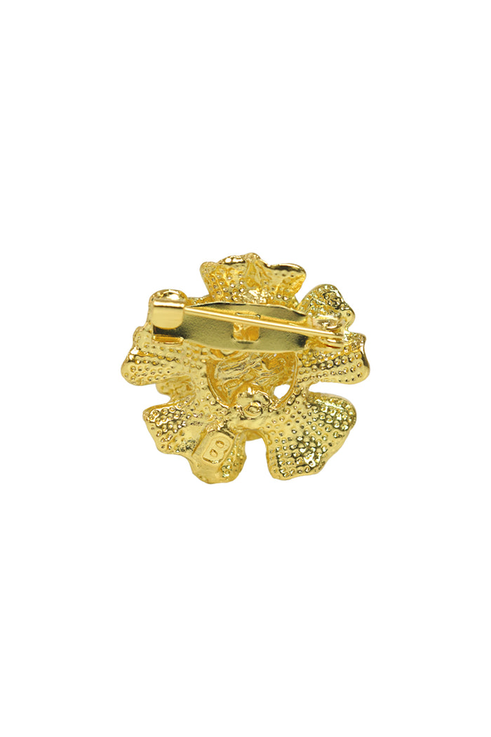 Poppy Little Brooch - Silver Gold