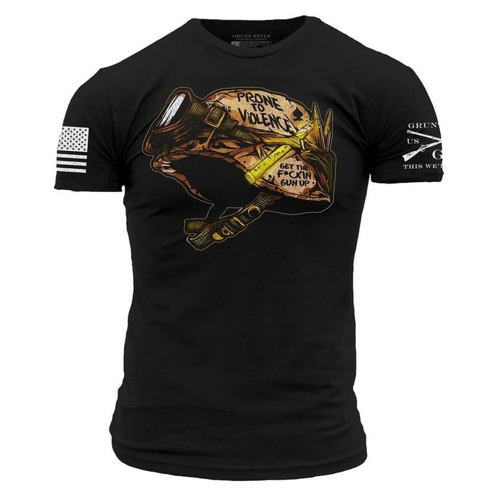 Grunt Style Prone To Violence T-Shirt - Black T-Shirt