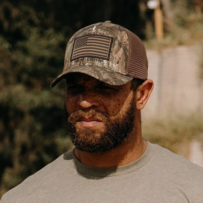 Realtree APX® Flag Stretch Fit Hat