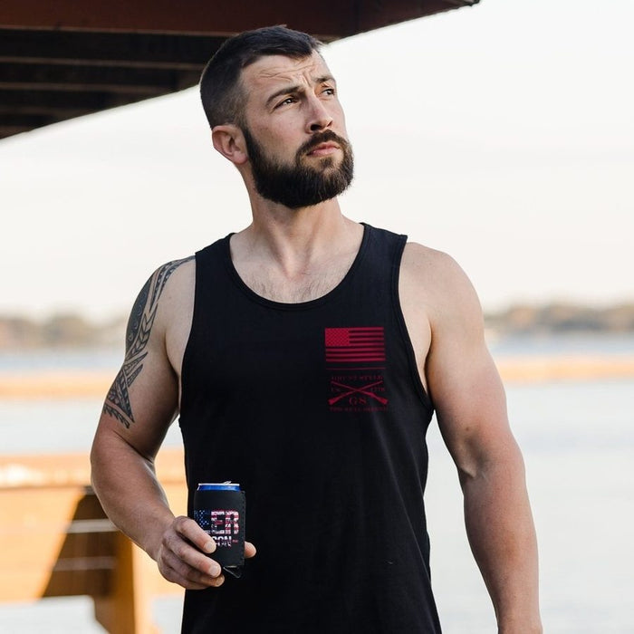 Red Blood Blue Collar® Tank - Black
