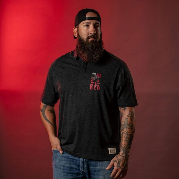 Grunt Style RED Friday Cruiser Polo - Heather Black other tops