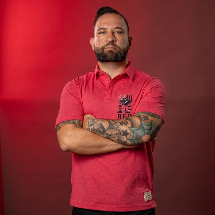 Grunt Style RED Friday Cruiser Polo - Heather Red other tops