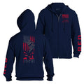Grunt Style RED Friday Full-Zip Hoodie - Navy full-zip hoods