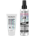 Redken One United Multi-Benefit Treatment 150ml & Acidic Bonding Concentrate Leave-In Treatment 50ml Twin