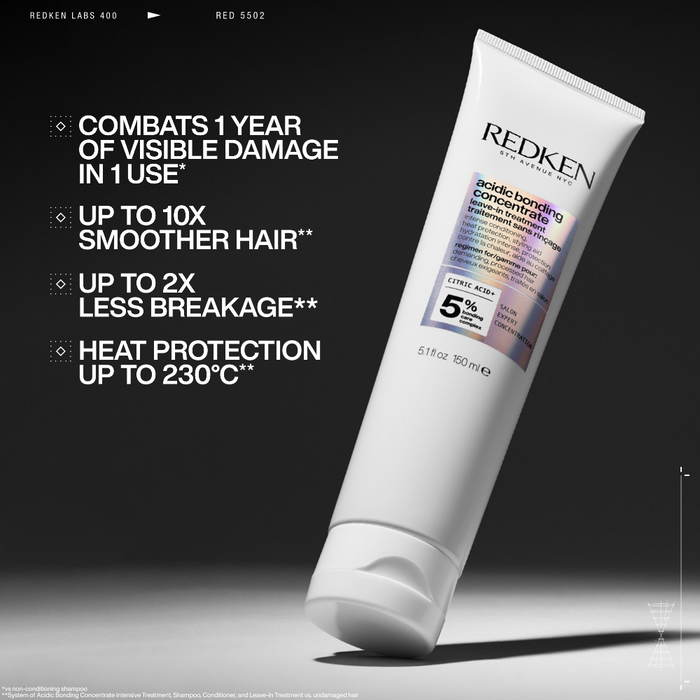 Redken One United Multi-Benefit Treatment 150ml & Acidic Bonding Concentrate Leave-In Treatment 50ml Twin