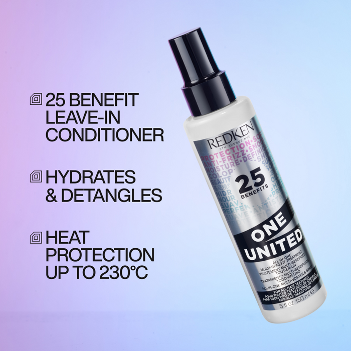 Redken One United Multi-Benefit Treatment 150ml & Acidic Bonding Concentrate Leave-In Treatment 50ml Twin