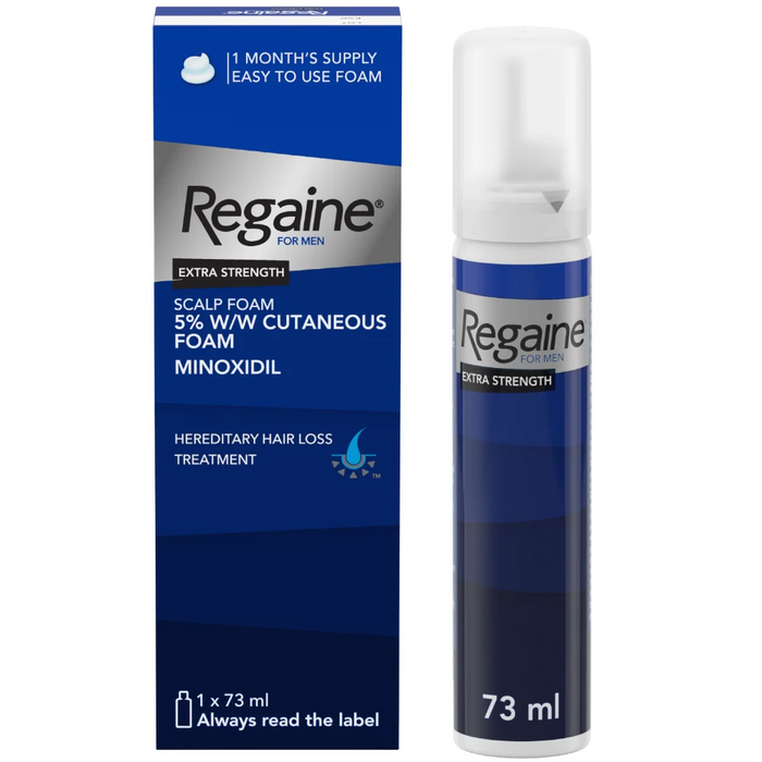 Regaine For Men 5% Extra Strength Regrowth Foam & 2-In-1 Shampoo & Conditioner Twin
