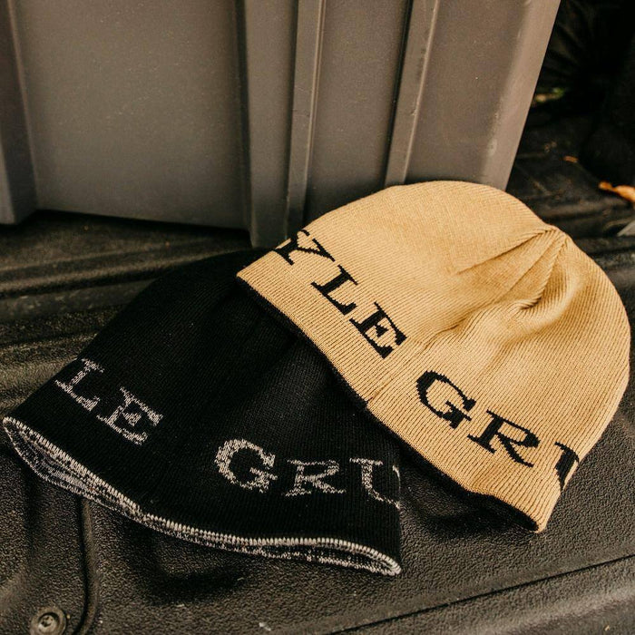 Black and Tan Reversible Beanie | Grunt Style
