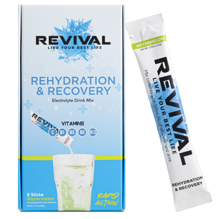 Revival Watermelon Rehydration & Recovery Electrolyte Drink Mix x6