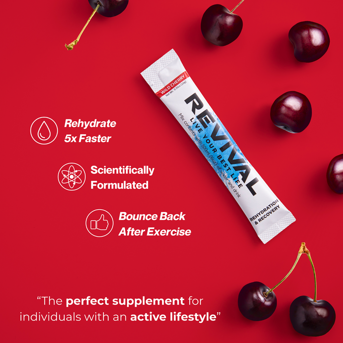 Revival Wild Cherry Rehydration & Recovery Electrolyte Drink Mix x6