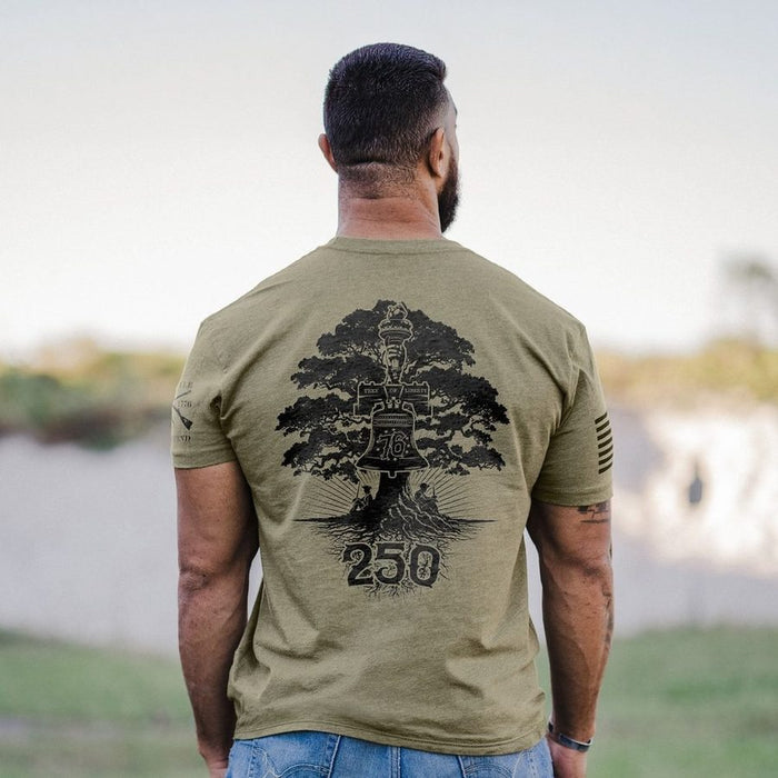 Rooted In Freedom T-Shirt - Military Green