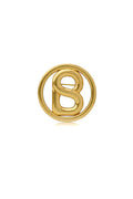 Round Signature Everyday Brooch - Matte Gold