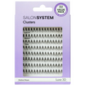 Salon System Individual 3D Luxe Lashes Black Medium Value Pack