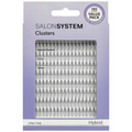 Salon System Individual Cluster Lashes Value Pack Hybrid Long Black