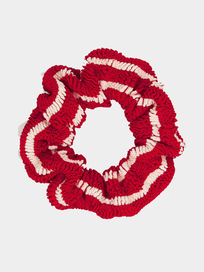 Scrunchie - Red/White Stripe