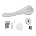 White Plastic Seaflo SFRTK-007 Toilet Flush Pedal Kit Complete Assembly - Kit Layout | United RV Parts