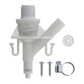 White Plastic Seaflo SFRTK-003 Toilet Water Valve Kit Components - Top View | United RV Parts