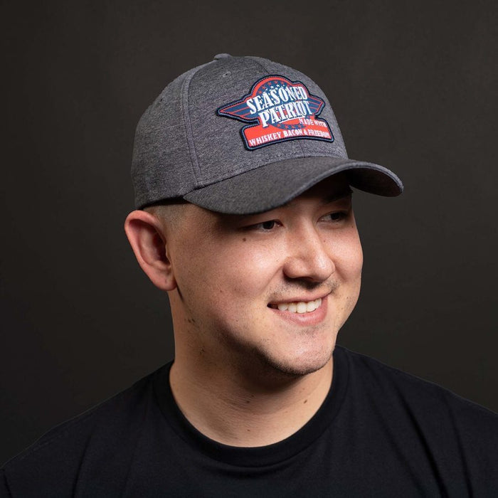 Grunt Style Seasoned Patriot Stretch Fit Hat - Gray