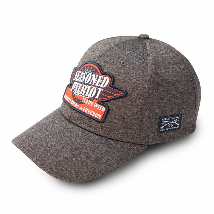 Grunt Style Seasoned Patriot Stretch Fit Hat - Gray