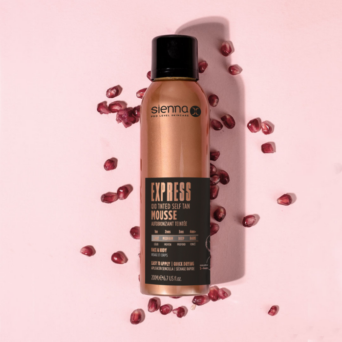 Sienna X Q10 Express Tinted Self Tan Mousse 200ml