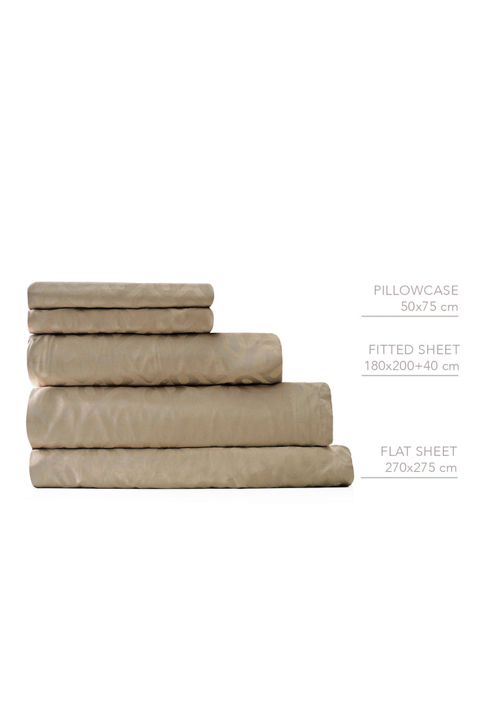 Signature Bed Sheet King - Coffee