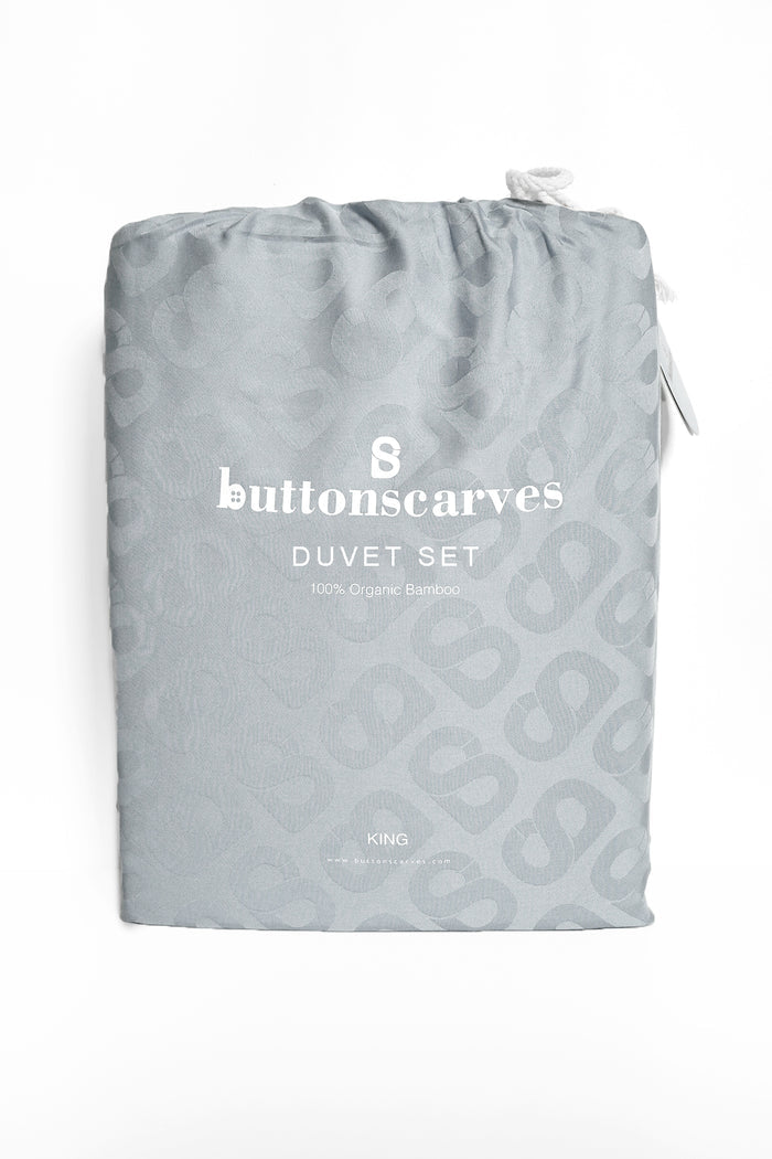 Signature Duvet - Light Gray