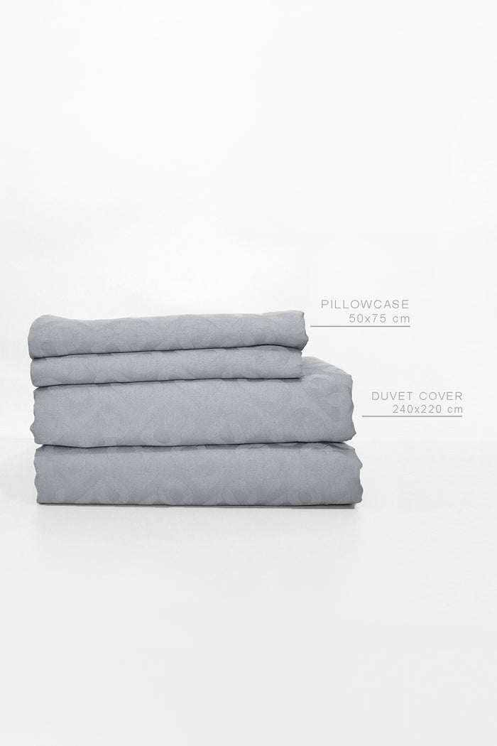 Signature Duvet - Light Gray