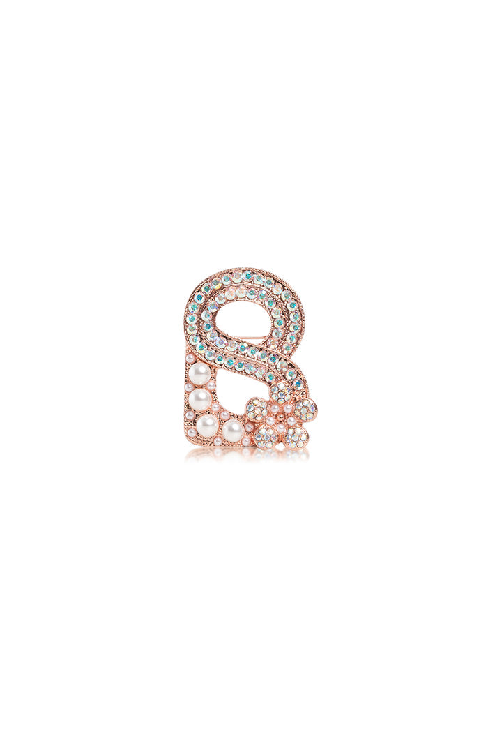 Signature Peony Brooch - Rose Gold