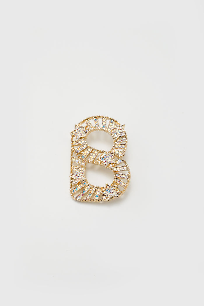 Signature Star Flapper Brooch - Gold