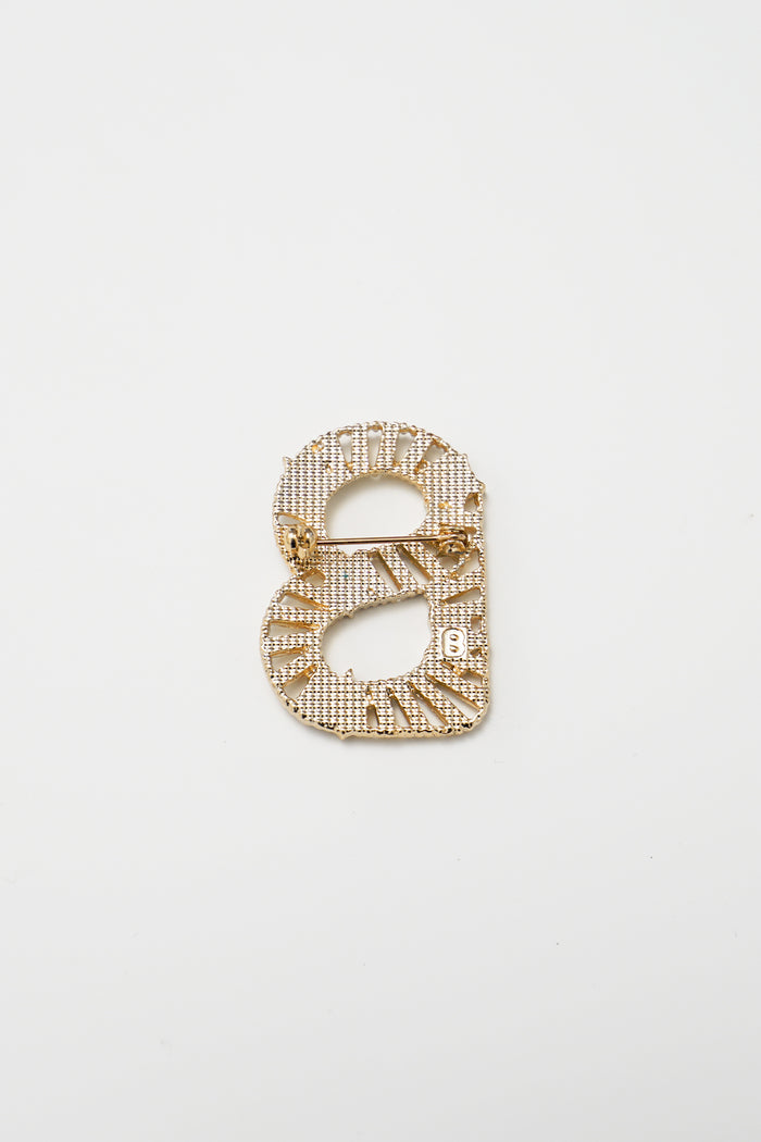 Signature Star Flapper Brooch - Gold