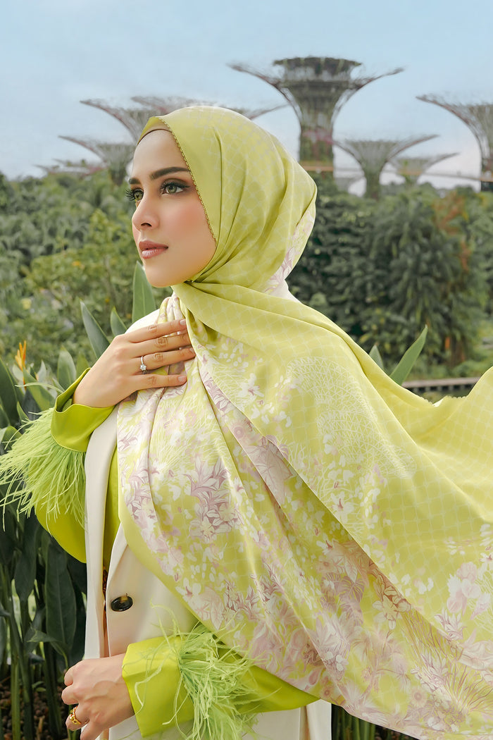 Singapore Satin Shawl - Kaya Toast