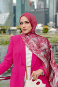 Singapore Satin Shawl - Tropical