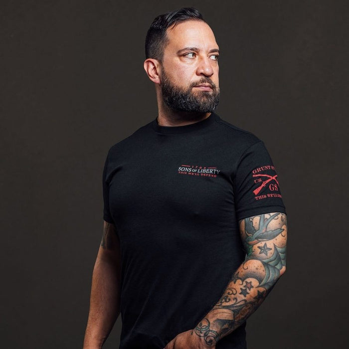 Grunt Style Sons Of Liberty T-Shirt - Black T-Shirt