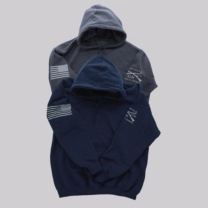 Grunt Style Standard Issue Core Basic Hoodie 2 Pack - Navy & Dark Heather Gray