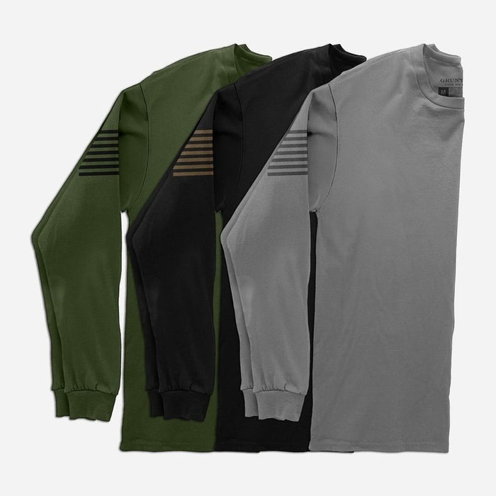 Grunt Style Standard Issue Core Basic Long Sleeve 3 Pack ls tees