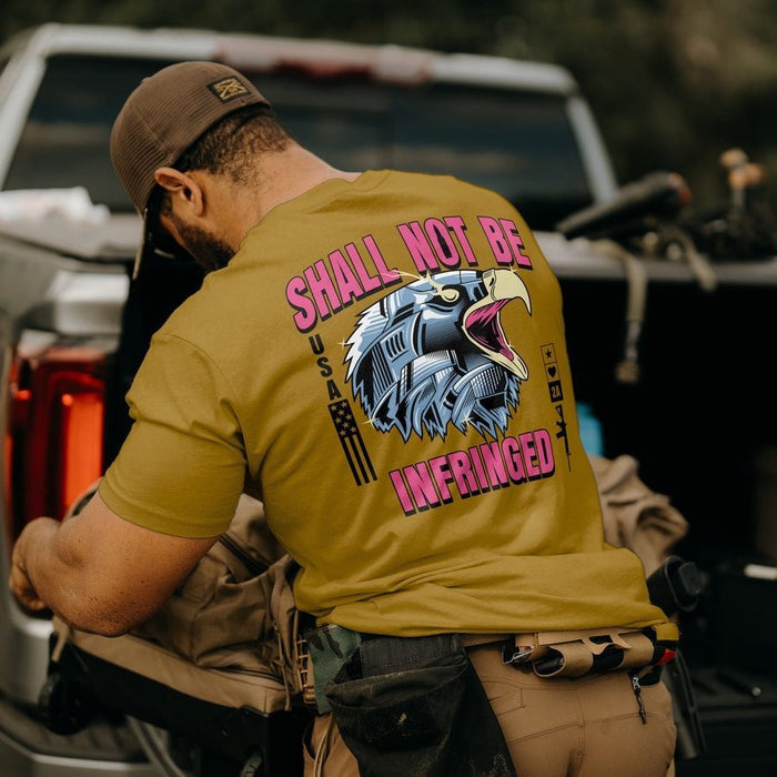 Steel Eagle T-Shirt - Gold