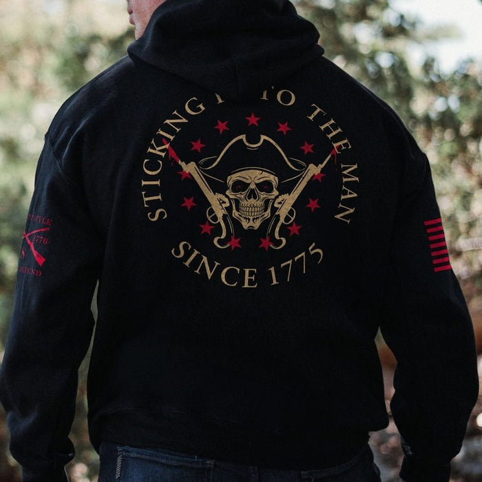 Sticking It To The Man Hoodie - Black