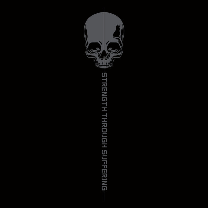 Grunt Style Strength Through Suffering Full-Zip Hoodie - Black-artwork